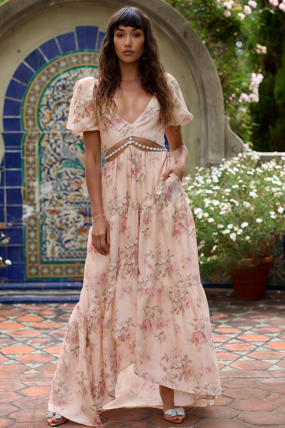 MARTHA | Vestido Largo Para Eventos Primaverales